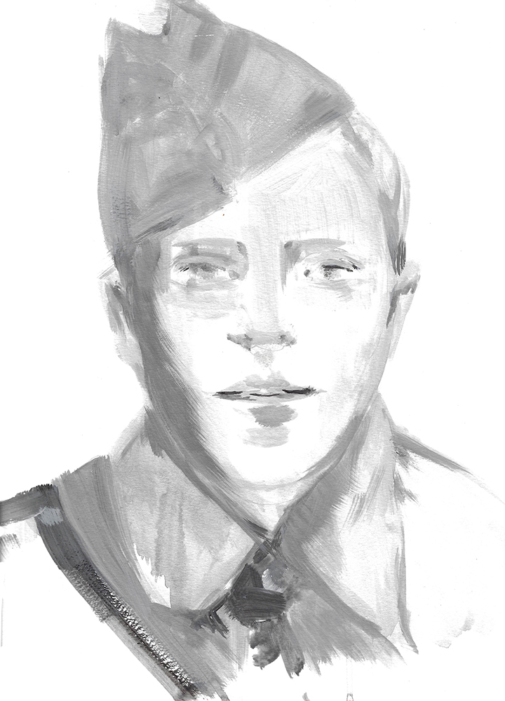 2016, acrylique sur papier, 32 x 41 cm