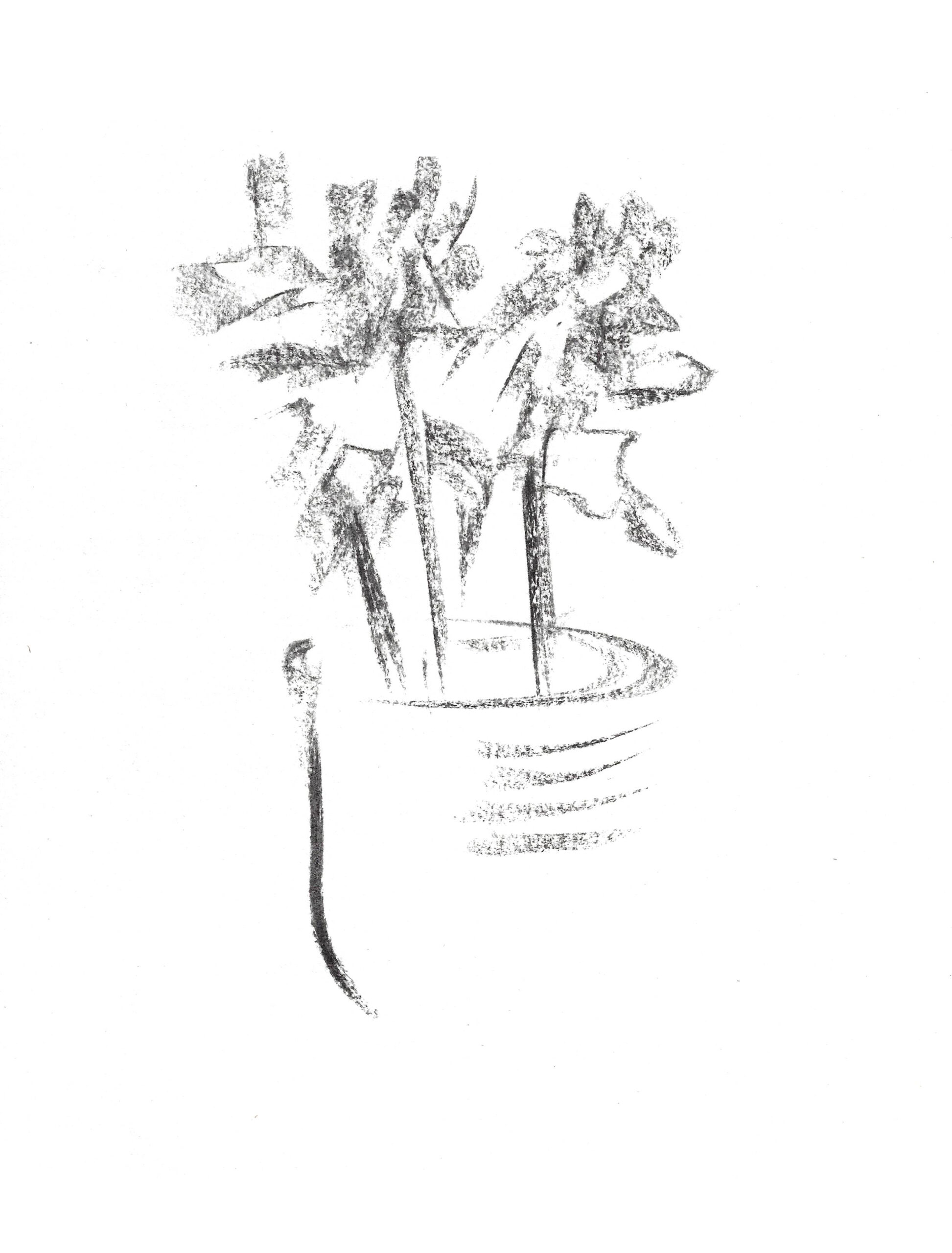 2021, fusain sur papier, 21 x 28 cm