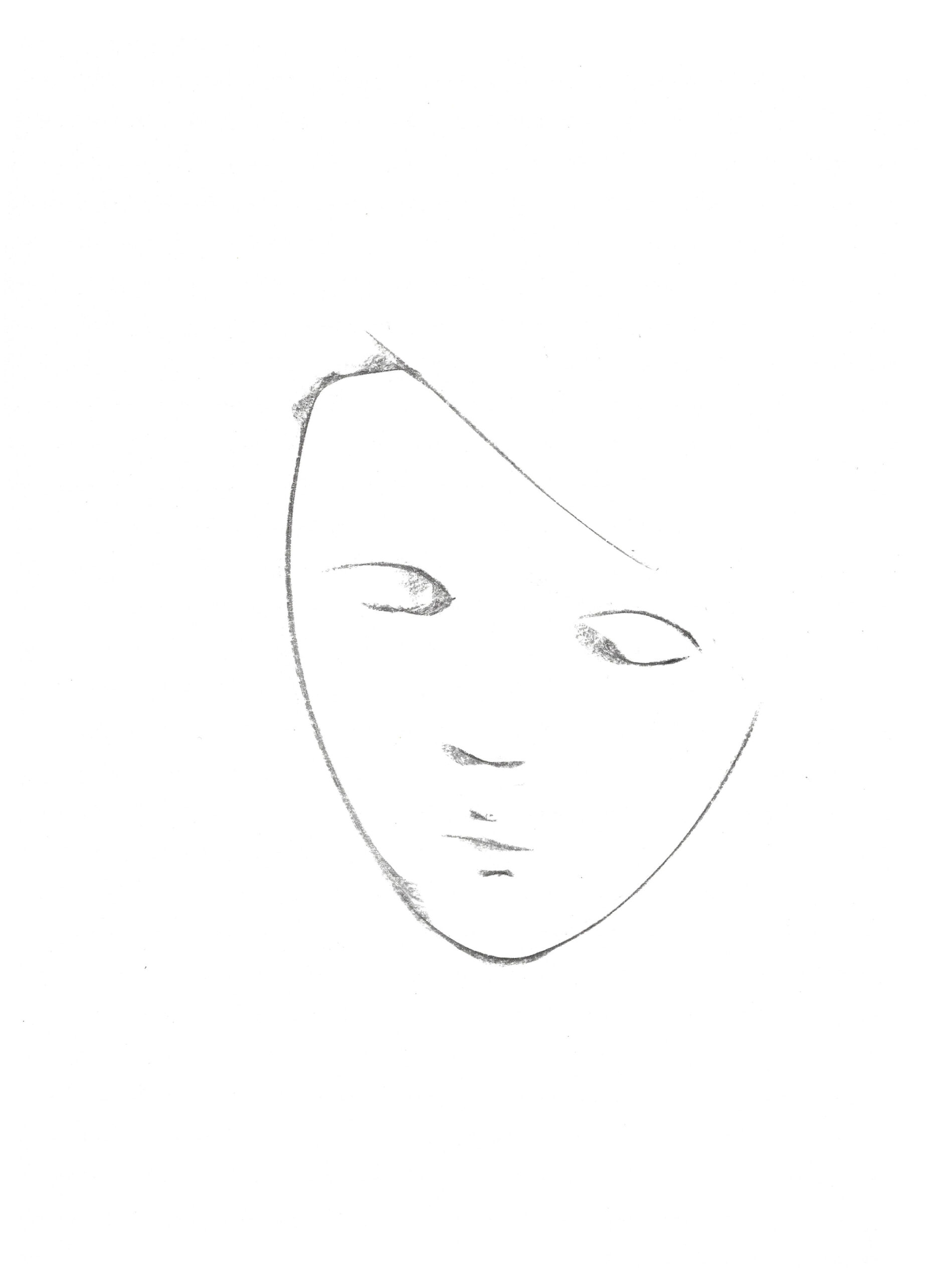 Fusain sur papier ,21 X 28 cm