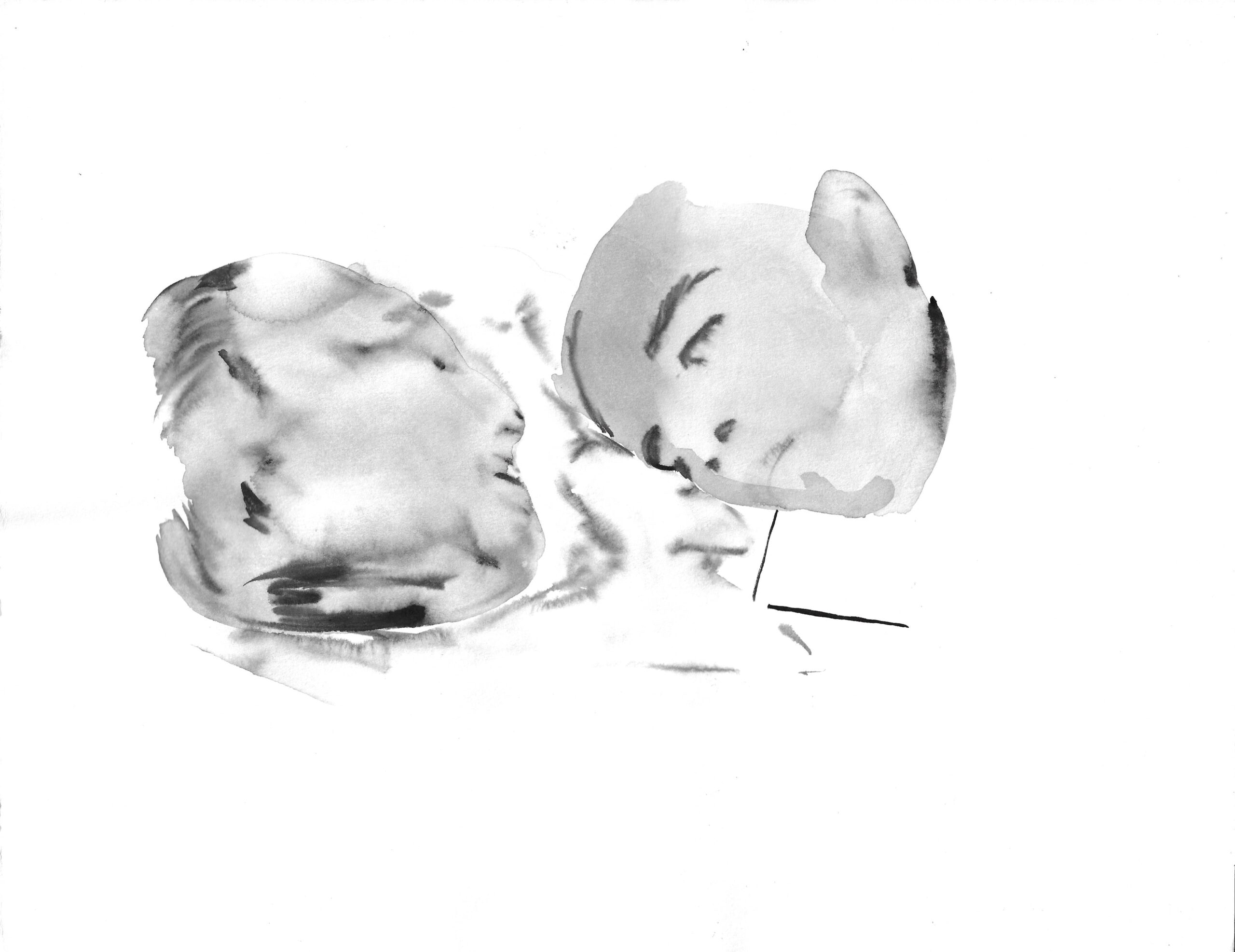 2020, aquarelle sur papier, 25x 32,5 cm