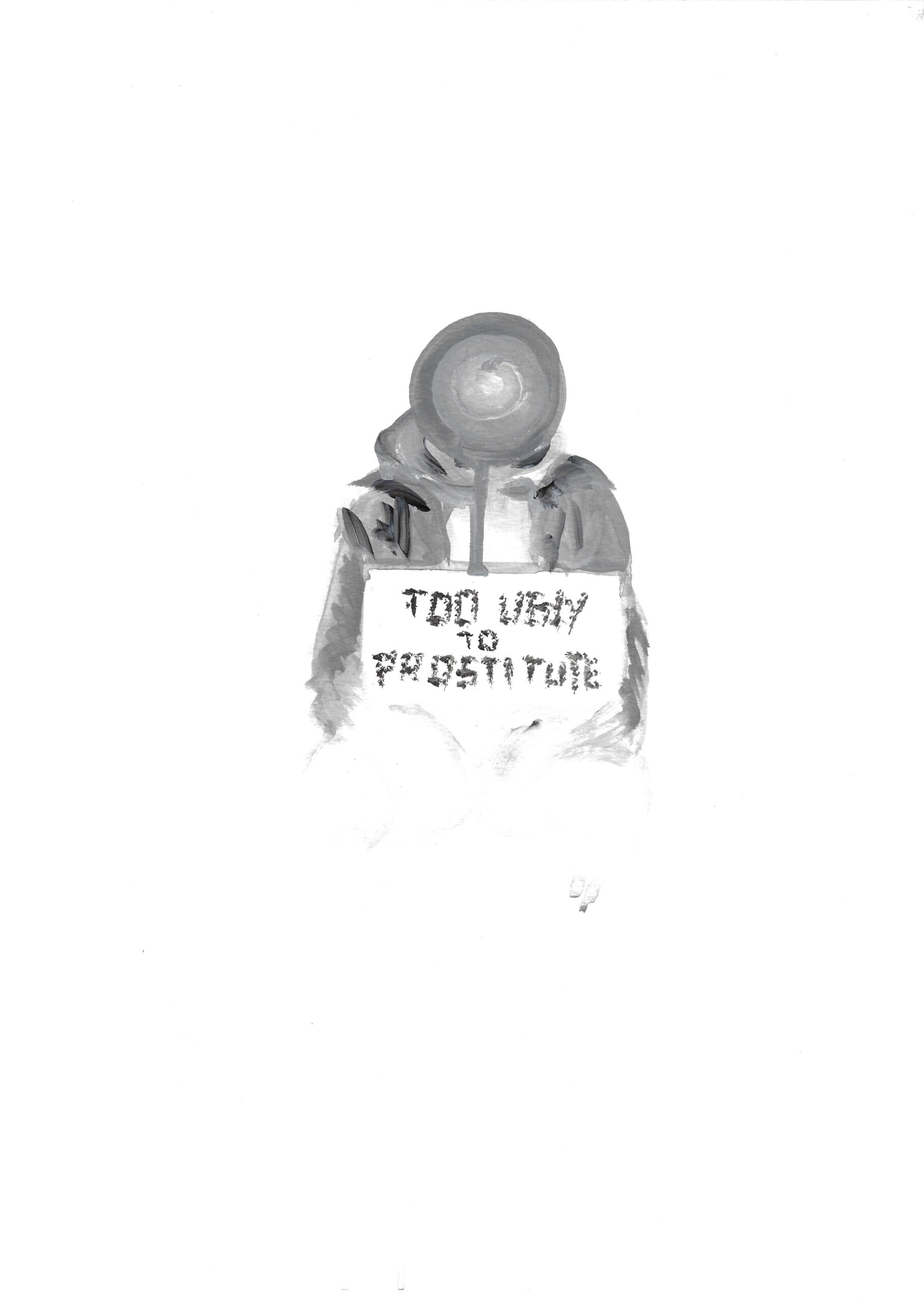 2016, acrylique sur papier, 32 x 41 cm