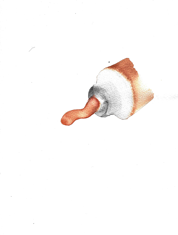 Aquarelle sur papier, 32 x 24 cm