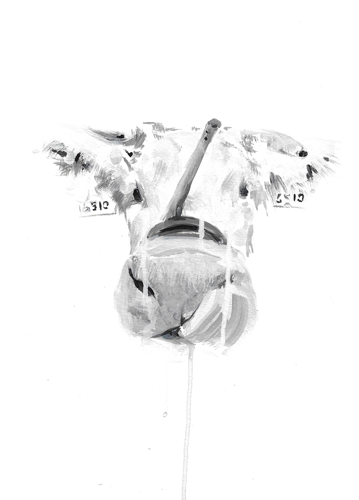 2016, acrylique sur papier, 32 x 41 cm