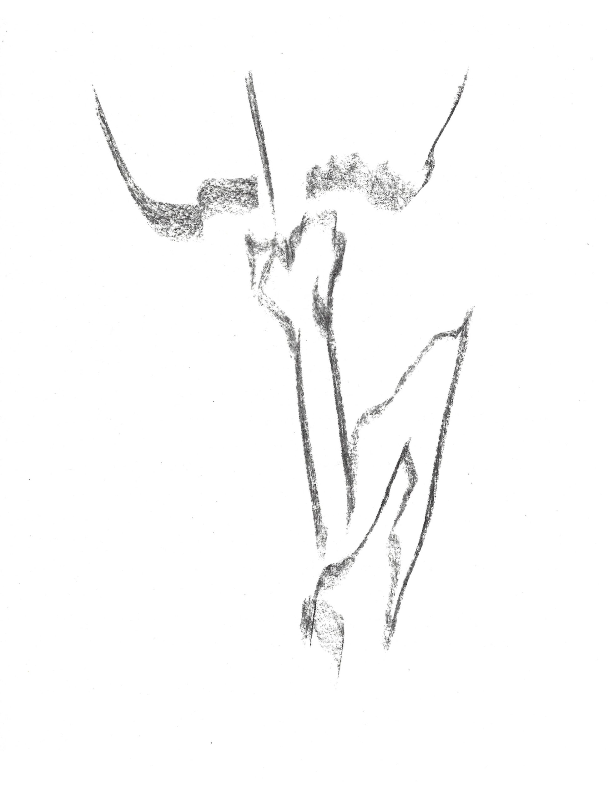 2021, fusain sur papier, 21 x 28 cm