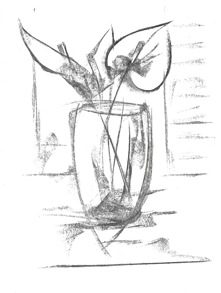 2023, fusain sur papier, 21 x 28cm