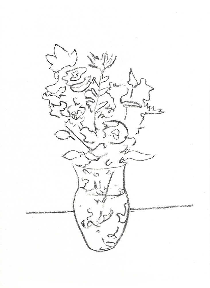 2023, fusain sur papier, 21 x 28cm