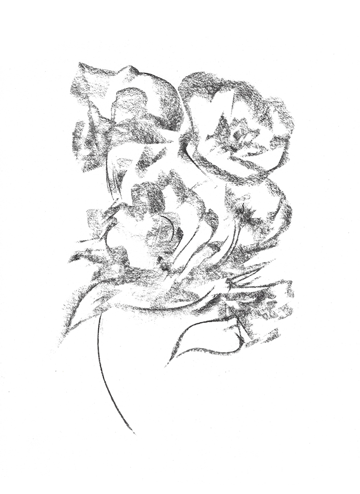 2021, fusain sur papier, 29,5 x 40,5 cm