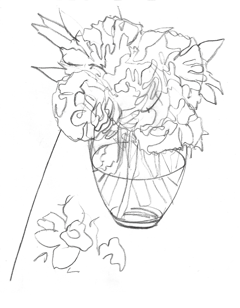 2023, fusain sur papier, 30,5x 38 cm