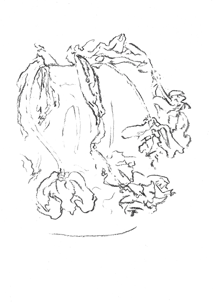 2023, fusain sur papier, 21 x 29,7 cm