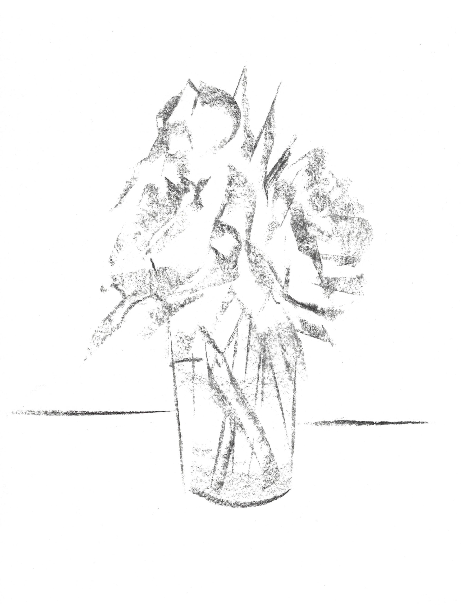 2023, fusain sur papier, 21 x 28cm