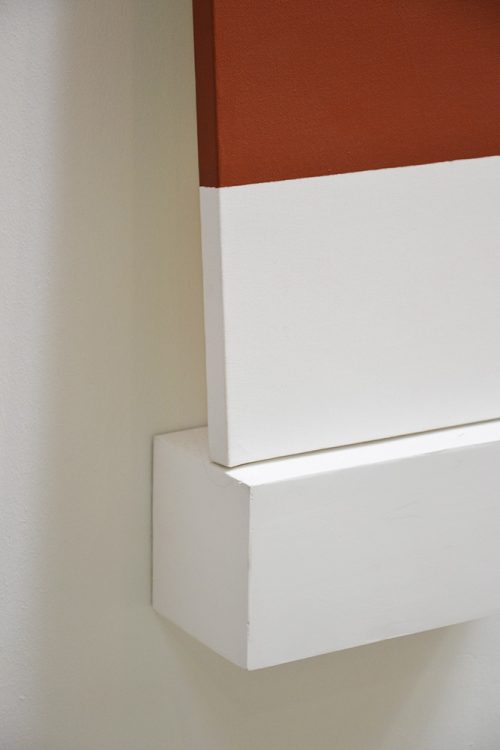 2 éléments, acrylique sur toile, bois enduit