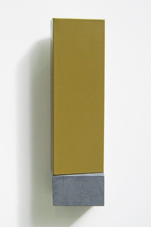 2 éléments, laque sur toile, enduit teinté sur bois