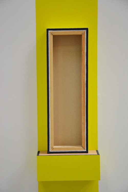 2 éléments, acrylique sur toile enduit teinté sur bois