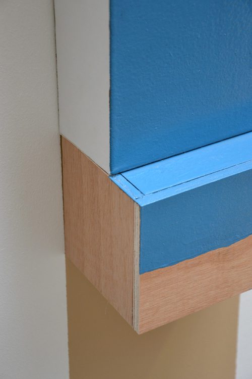 2 éléments, laque sur toile et bois