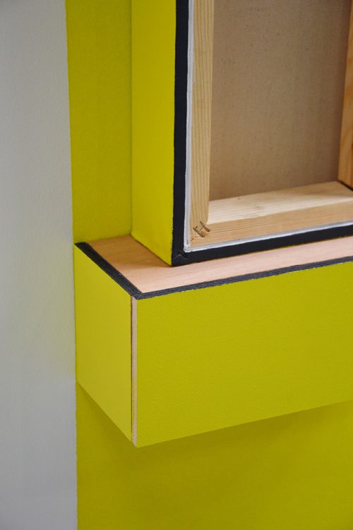 2 éléments, acrylique sur toile enduit teinté sur bois