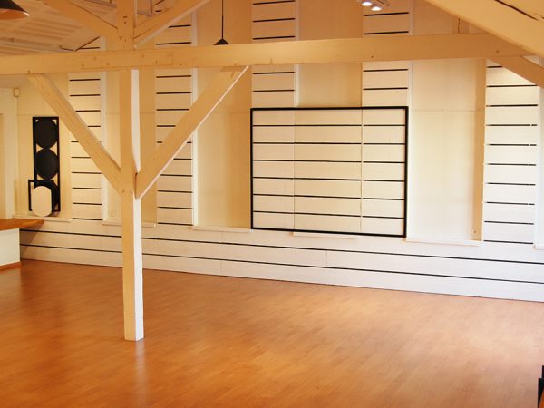 Toile emprunt au lieu, camouflé dans le décor fait de planche de bois