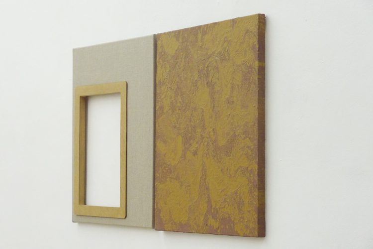 Diptyque, technique mixte sur toile et bois